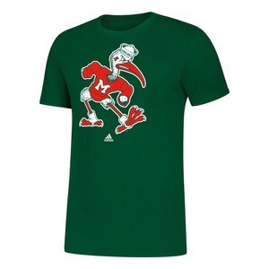 Miami Hurricanes adidas Alternate School Logo Amplifier T-Shirt | Size: Medium